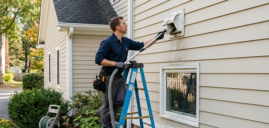 Exterior Vent Cap Cleaning in Havre de Grace